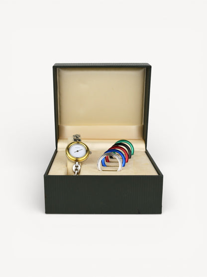 GUCCI INTERCHANGEABLE BEZEL WATCH