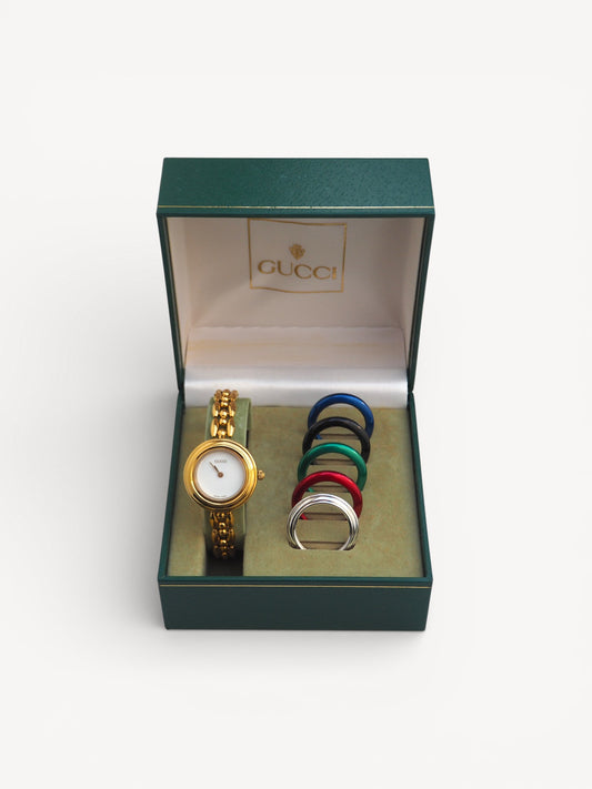 GUCCI INTERCHANGEABLE BEZEL WATCH