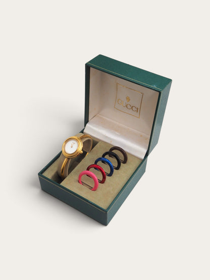 GUCCI INTERCHANGEABLE BEZEL WATCH