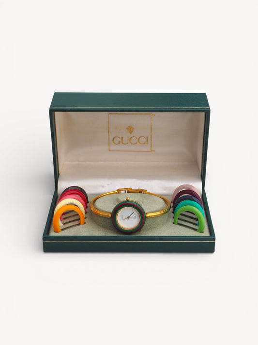 GUCCI INTERCHANGEABLE BEZEL WATCH