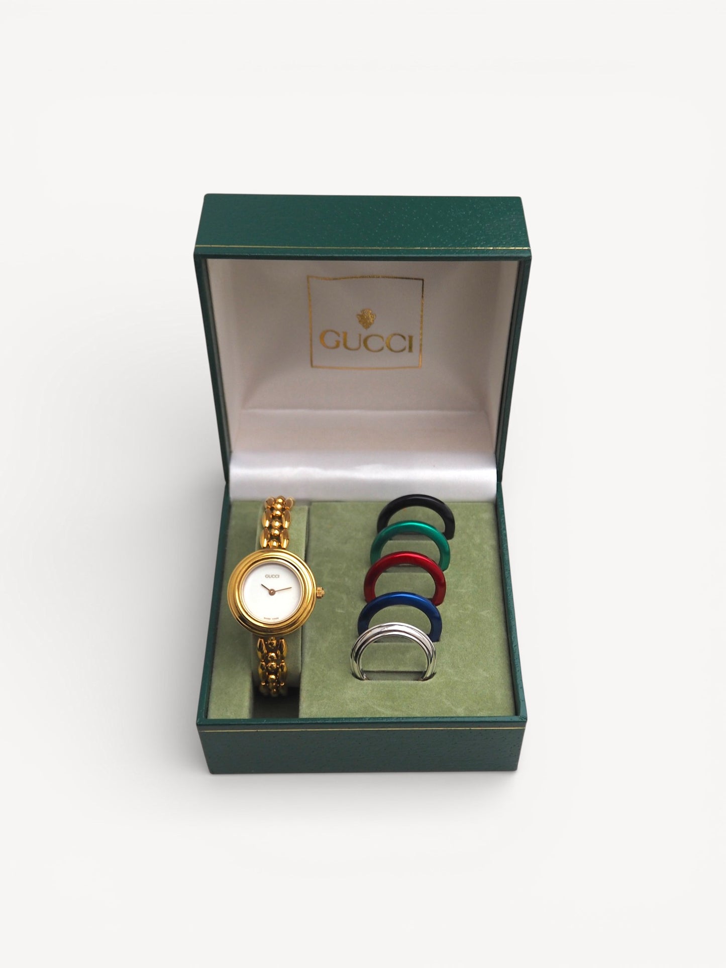 GUCCI INTERCHANGEABLE BEZEL WATCH