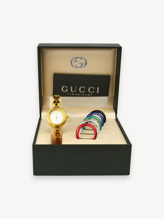 GUCCI INTERCHANGEABLE BEZEL WATCH