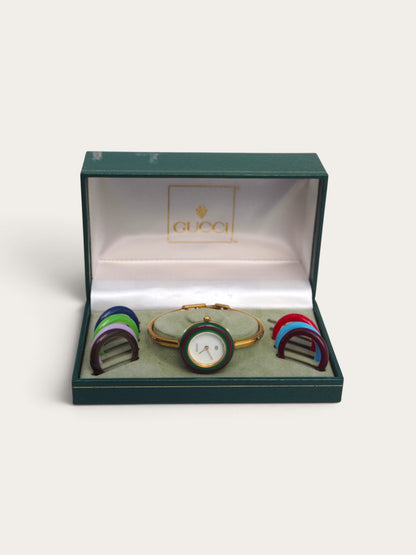 GUCCI INTERCHANGEABLE BEZEL WATCH
