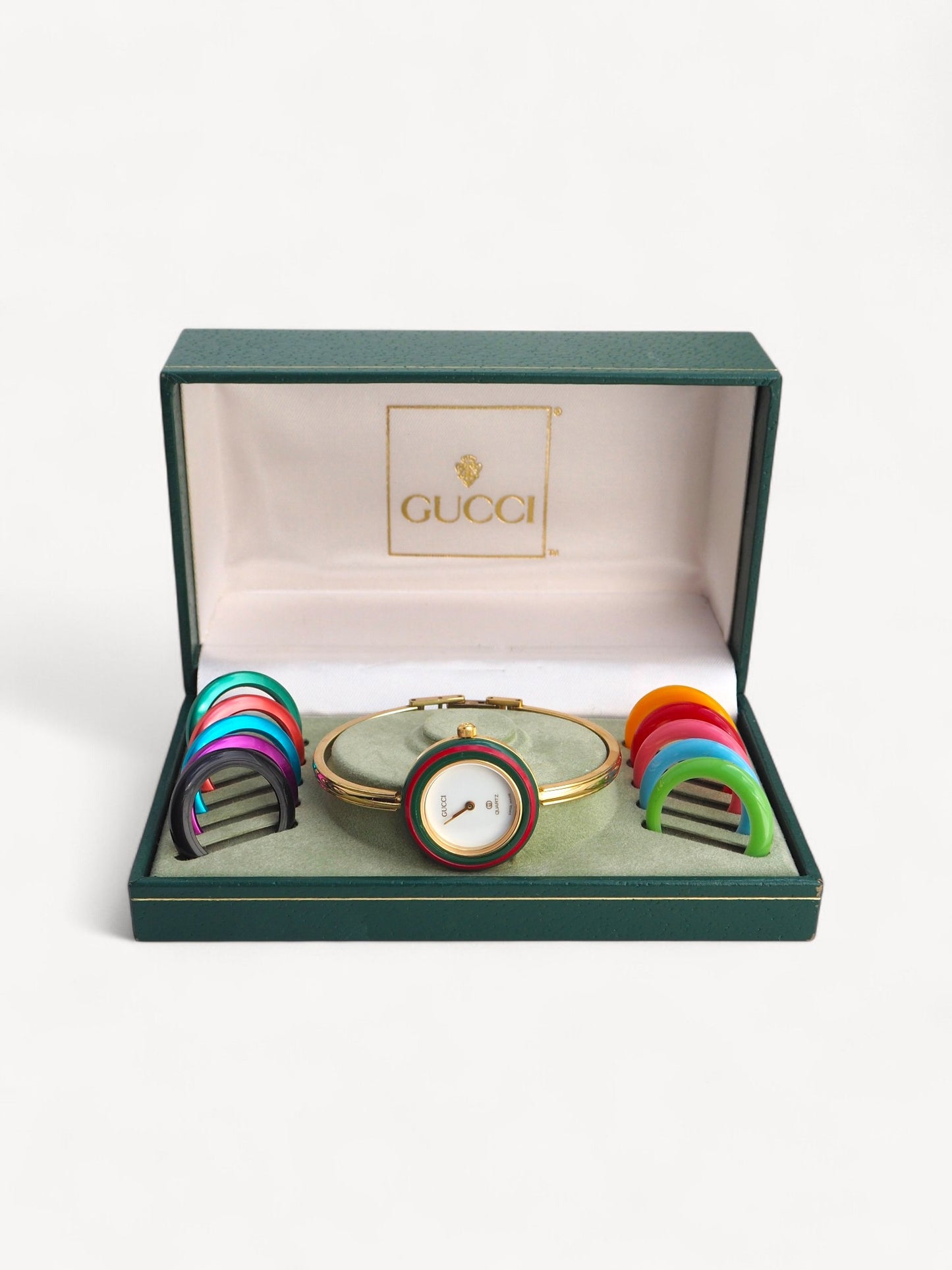 GUCCI INTERCHANGEABLE BEZEL WATCH