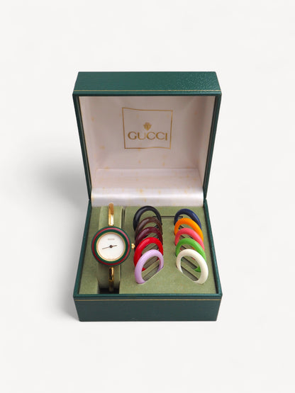 GUCCI INTERCHANGEABLE BEZEL WATCH