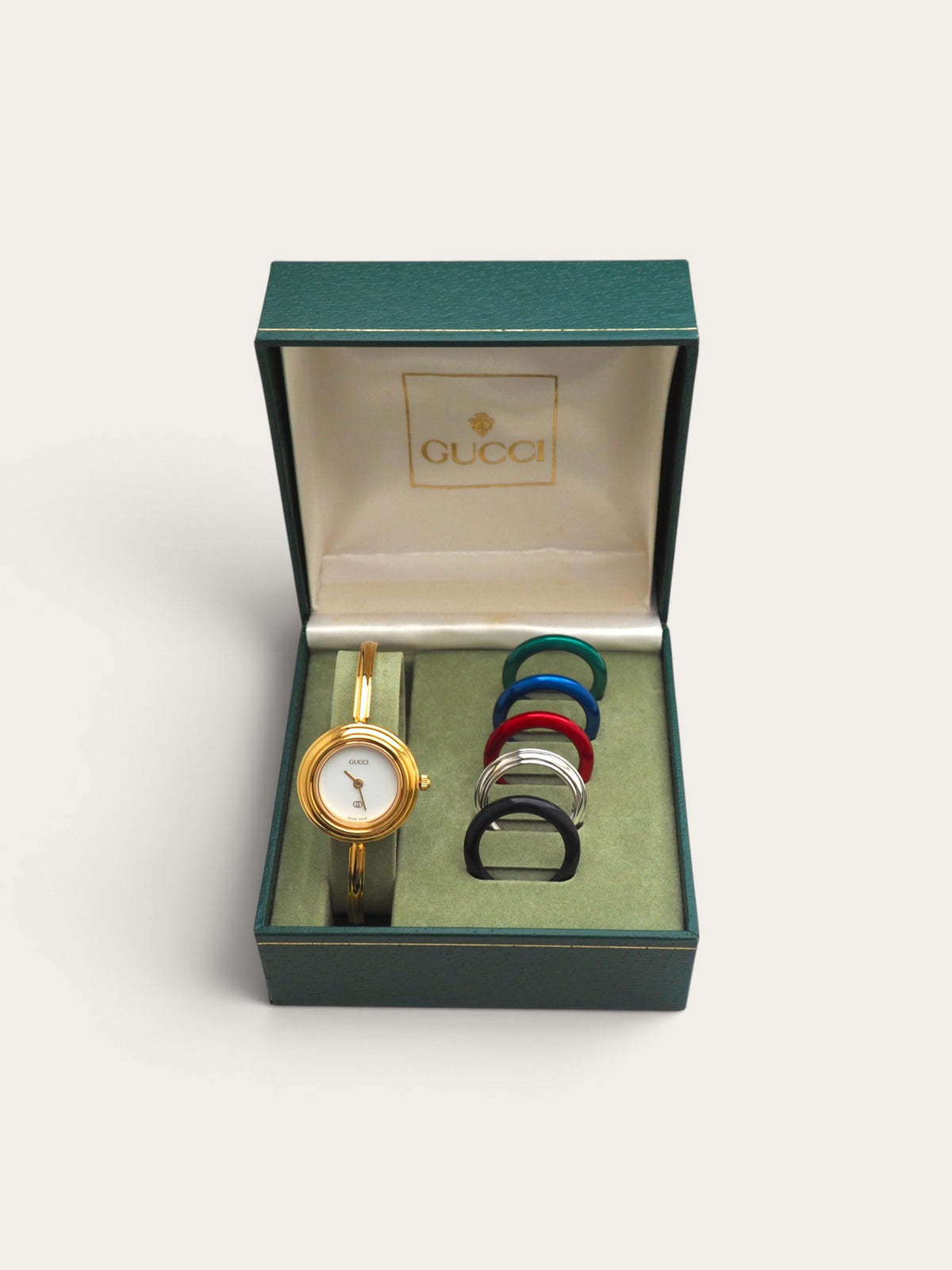 GUCCI INTERCHANGEABLE BEZEL WATCH