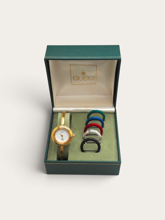 GUCCI INTERCHANGEABLE BEZEL WATCH