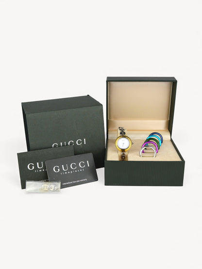 GUCCI INTERCHANGEABLE BEZEL WATCH