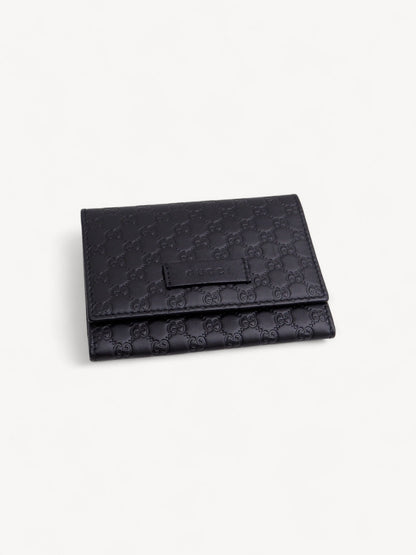 GUCCI GUCCISSIMA CARD HOLDER BLACK