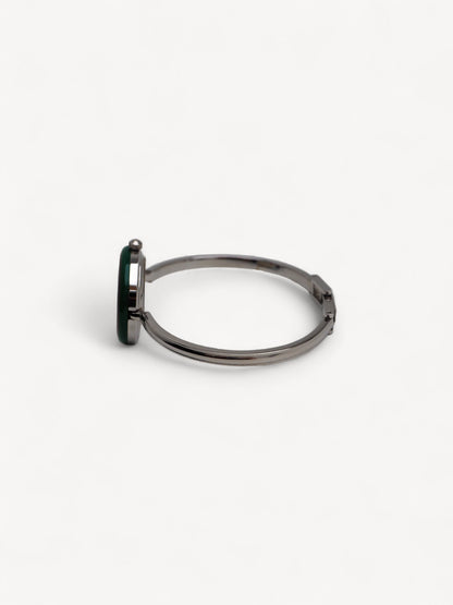 GUCCI INTERCHANGEABLE BEZEL WATCH SILVER
