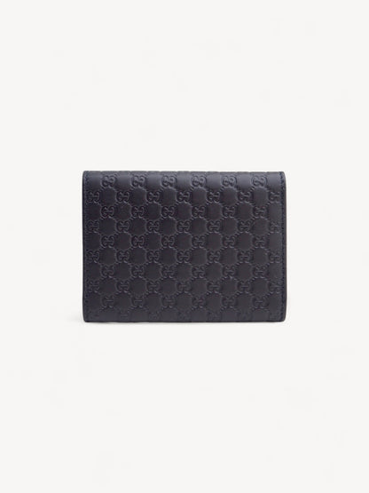 GUCCI GUCCISSIMA CARD HOLDER BLACK