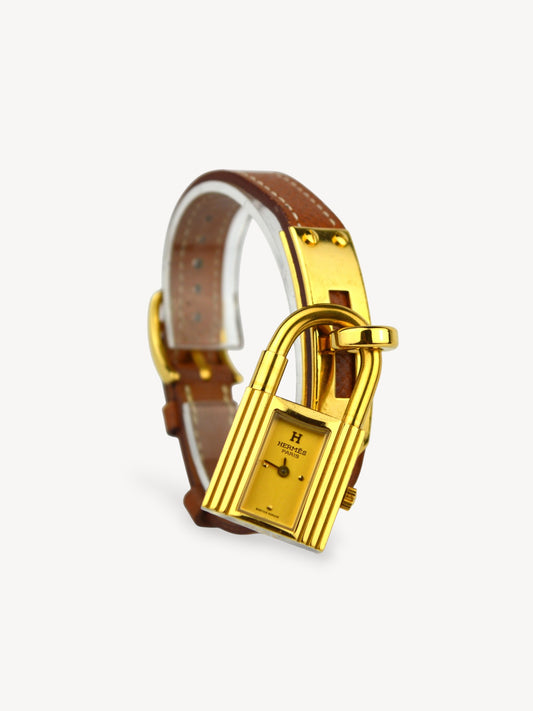 HERMÈS KELLY CADENA WATCH BROWN