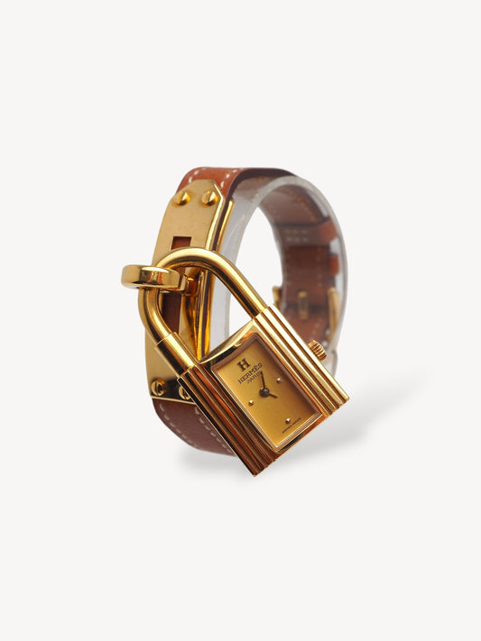 HERMÈS KELLY CADENA WATCH BROWN
