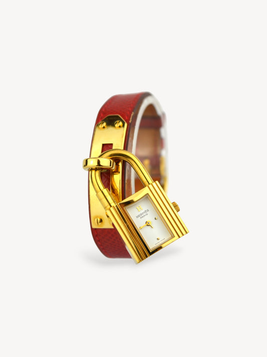HERMÈS KELLY CADENA WATCH RED