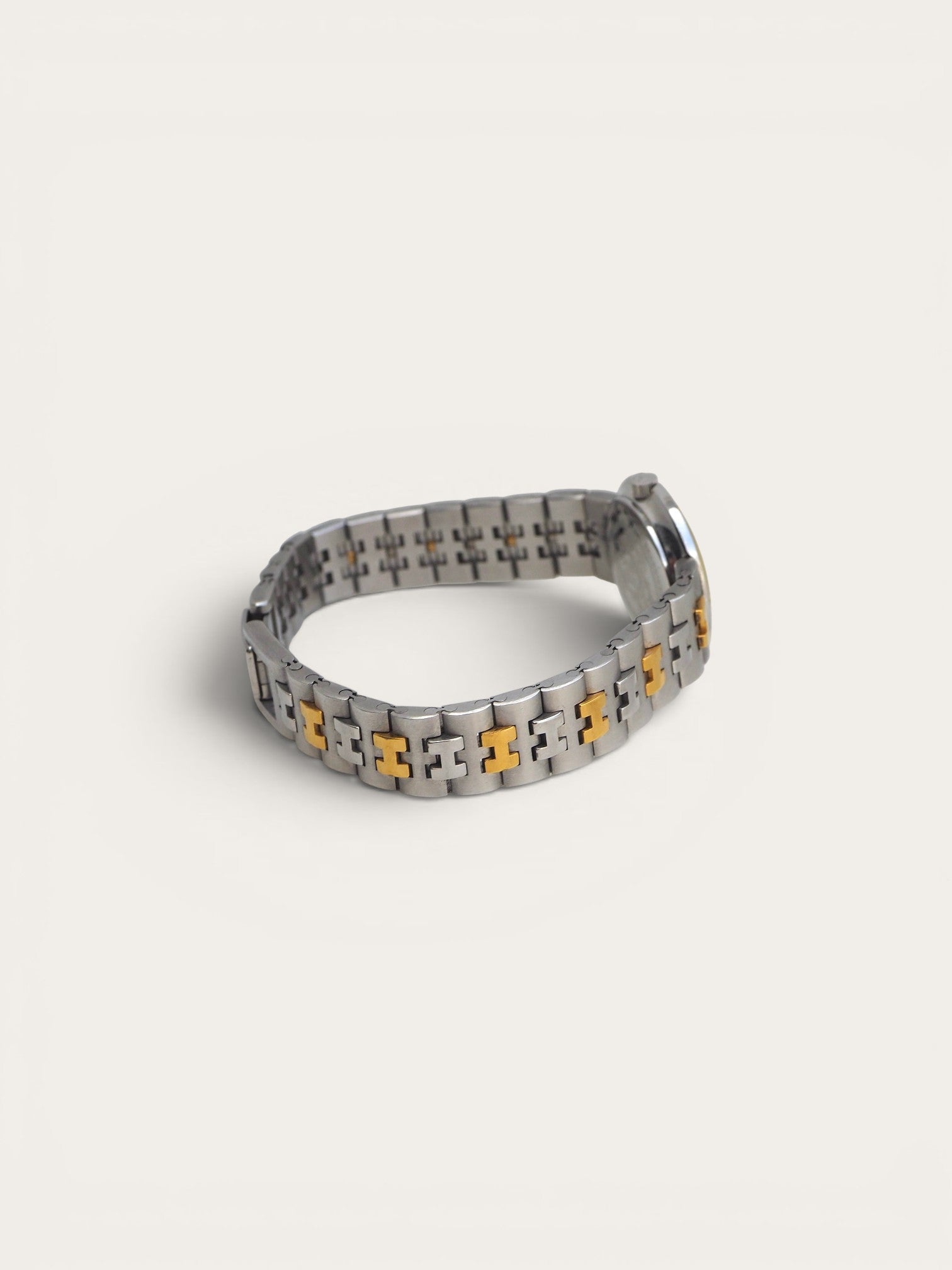 Hermès Olympia Two-Tone Steel & Gold Watch with H-Link Bracelet