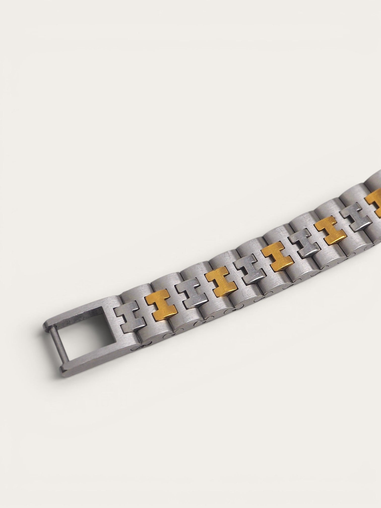 Hermès Olympia Two-Tone Steel & Gold Watch with H-Link Bracelet
