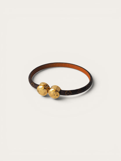 LOUIS VUITTON HISTORIC MINI MONOGRAM BRACELET - S