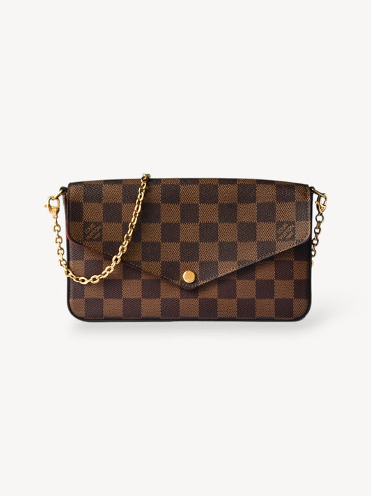 LOUIS VUITTON POCHETTE FÉLICIE DAMIER EBENE
