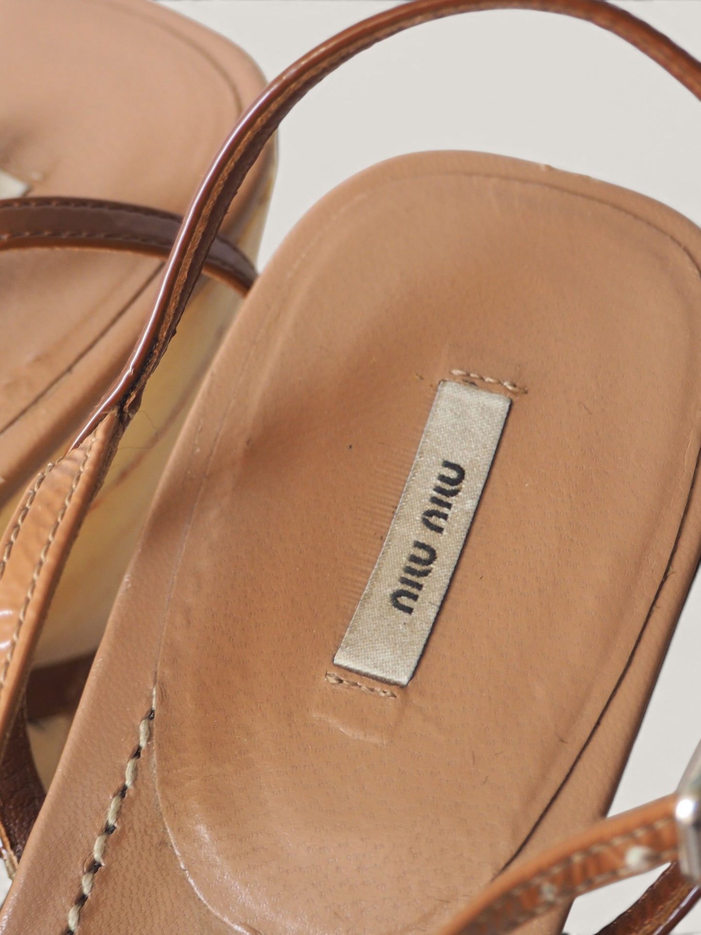 MIU MIU WEDGE SANDALS - 39.5