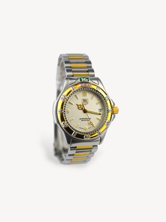 TAG HEUER TWO-TONE PROFESSIONAL MEN'S WATCH 995.713A