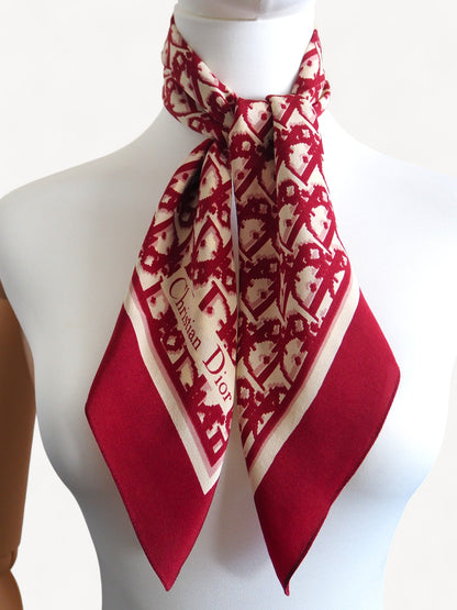 CHRISTIAN DIOR SILK SCARF
