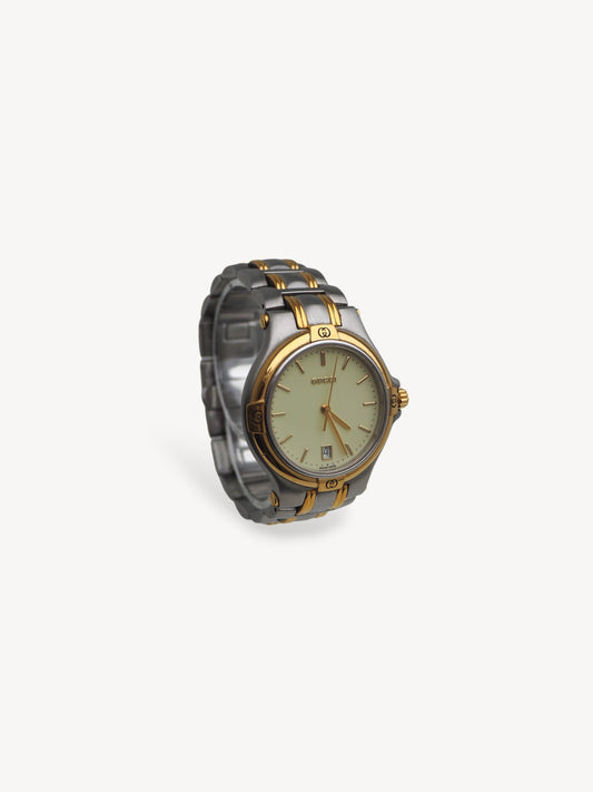 GUCCI 9040M WATCH SILVER/GOLD