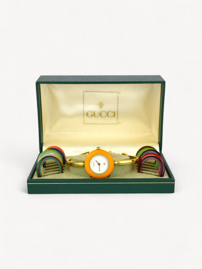 GUCCI INTERCHANGEABLE BEZEL WATCH