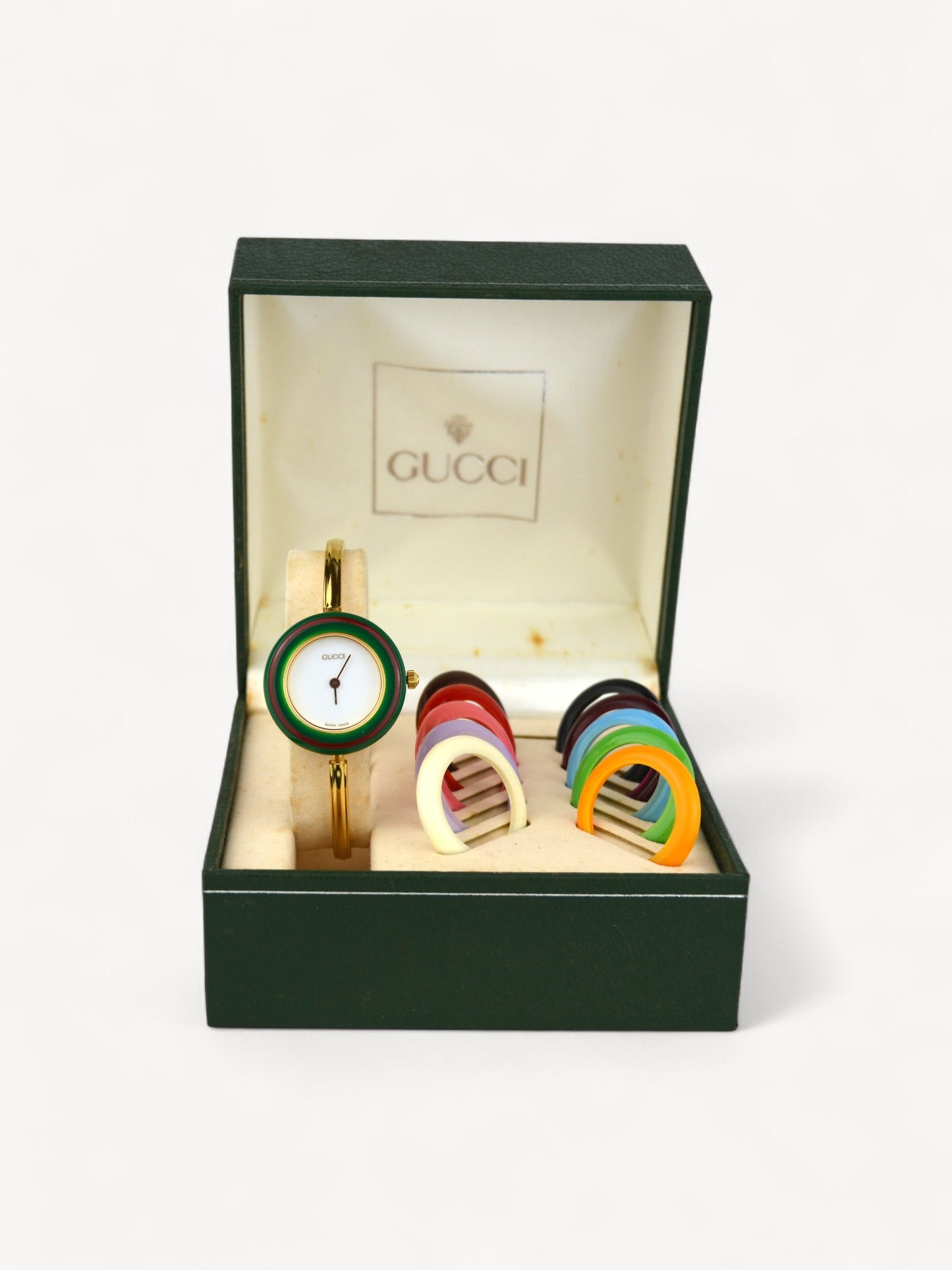 GUCCI INTERCHANGEABLE BEZEL WATCH