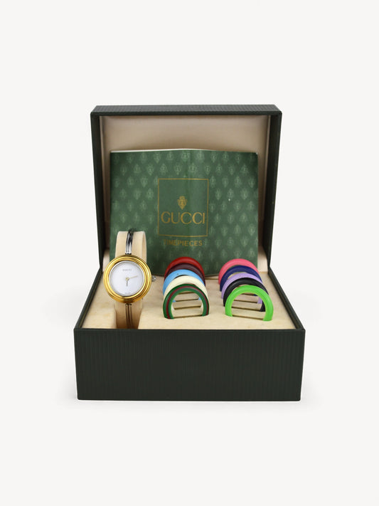 GUCCI INTERCHANGEABLE BEZEL WATCH