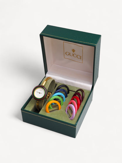 GUCCI INTERCHANGEABLE BEZEL WATCH
