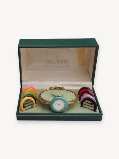 GUCCI INTERCHANGEABLE BEZEL WATCH