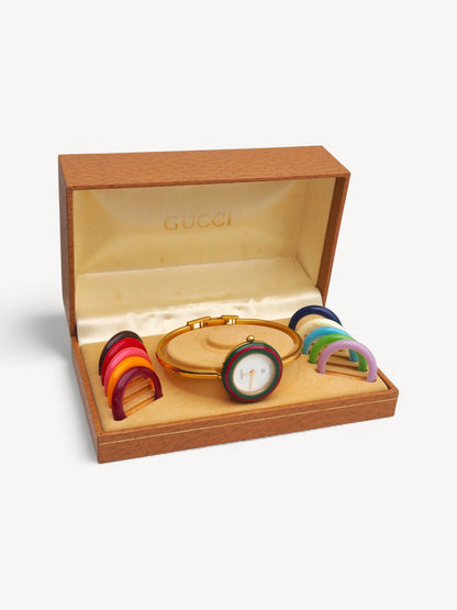 GUCCI INTERCHANGEABLE BEZEL WATCH