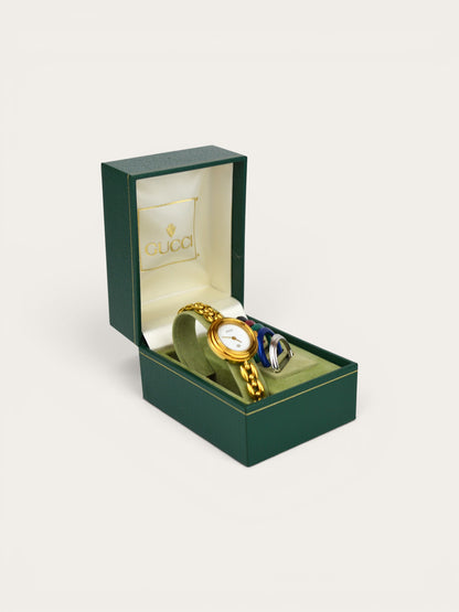 GUCCI INTERCHANGEABLE BEZEL WATCH
