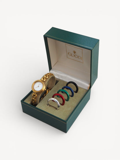 GUCCI INTERCHANGEABLE BEZEL WATCH