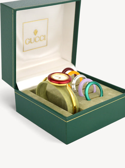 GUCCI INTERCHANGEABLE BEZEL WATCH
