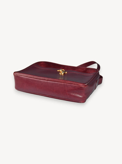 GUCCI HORSEBIT SHOULDER BAG BURGUNDY