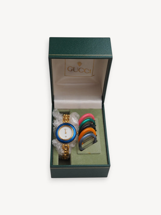 GUCCI INTERCHANGEABLE BEZEL WATCH
