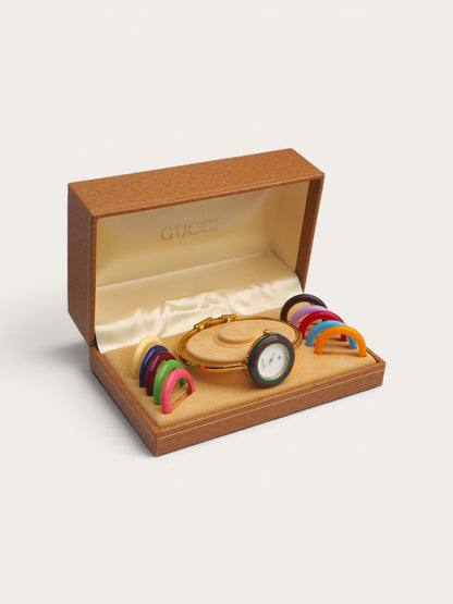 GUCCI INTERCHANGEABLE BEZEL WATCH