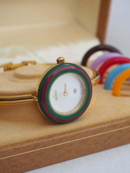 GUCCI INTERCHANGEABLE BEZEL WATCH