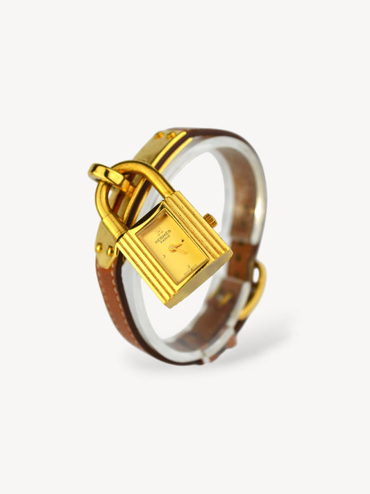 HERMÈS KELLY CADENA WATCH BROWN