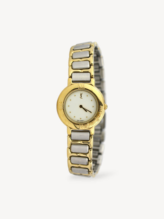 YVES SAINT LAURENT TWO-TONE WATCH