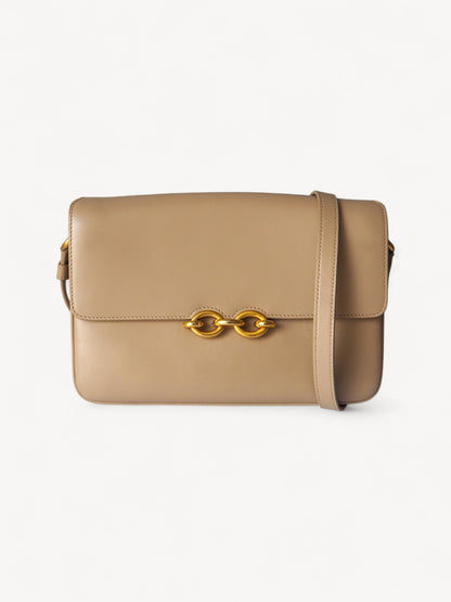 YVES SAINT LAURENT LE MAILLON SHOULDER BAG BEIGE