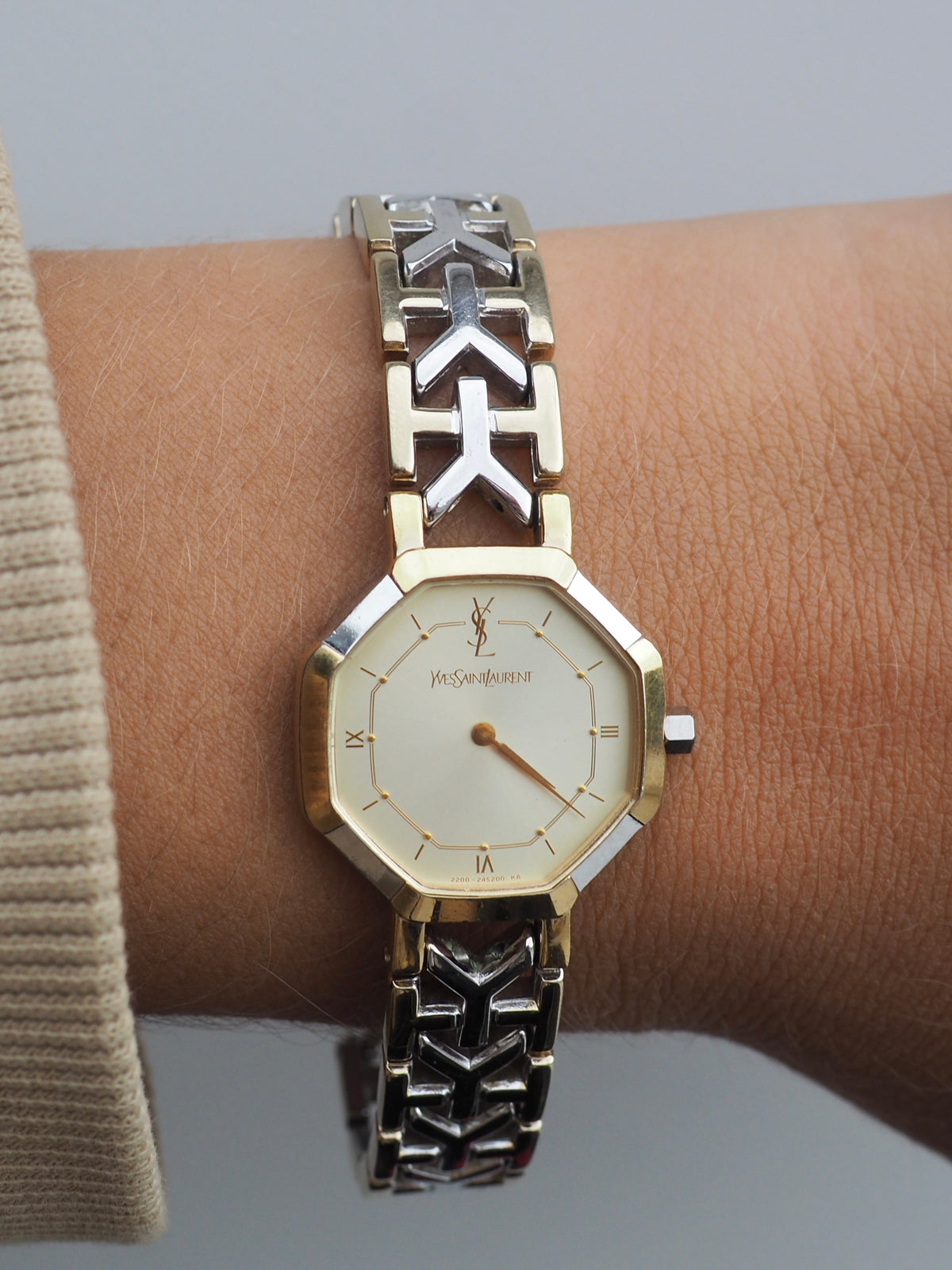 YVES SAINT LAURENT OCTAGON WATCH