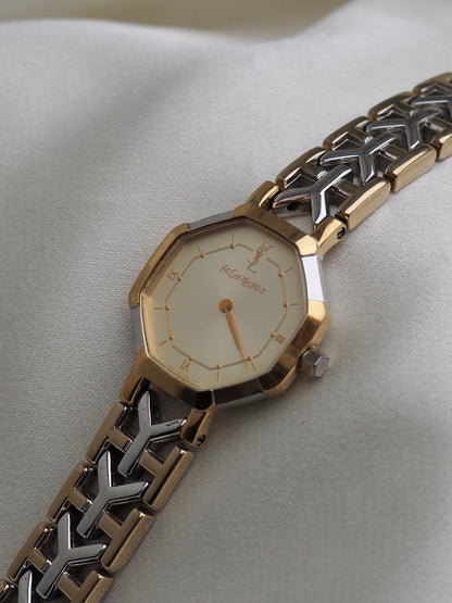 YVES SAINT LAURENT OCTAGON WATCH