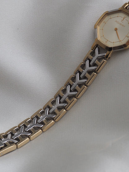 YVES SAINT LAURENT OCTAGON WATCH