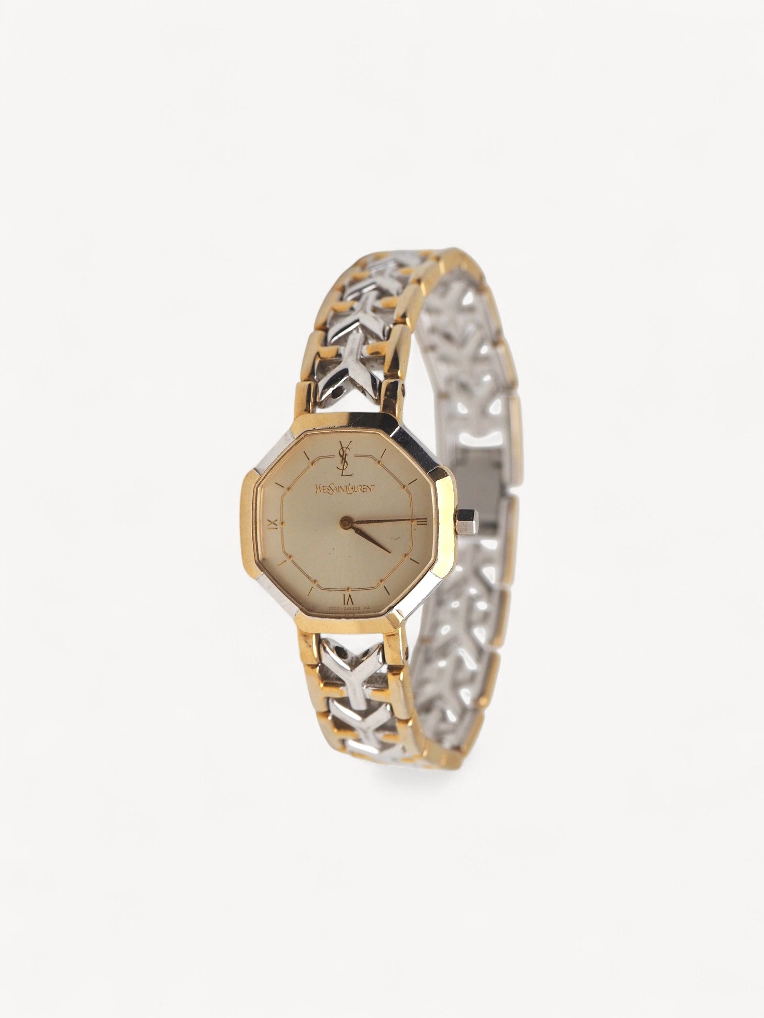 【Yves Saint Laurent】ヴィンテージ・オクタゴンウォッチ Yves Saint Laurent Octagon Two-Tone Watch | Pre-Owned Luxury